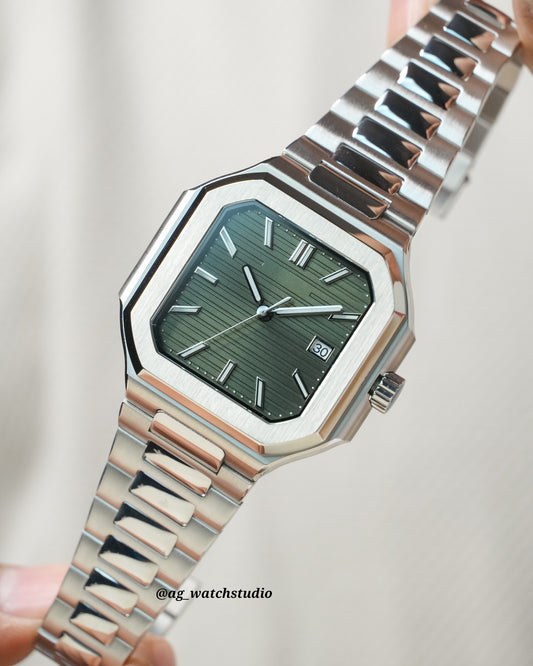 Seiko Mod Cubitus with NH35 Movement (Mint Green)