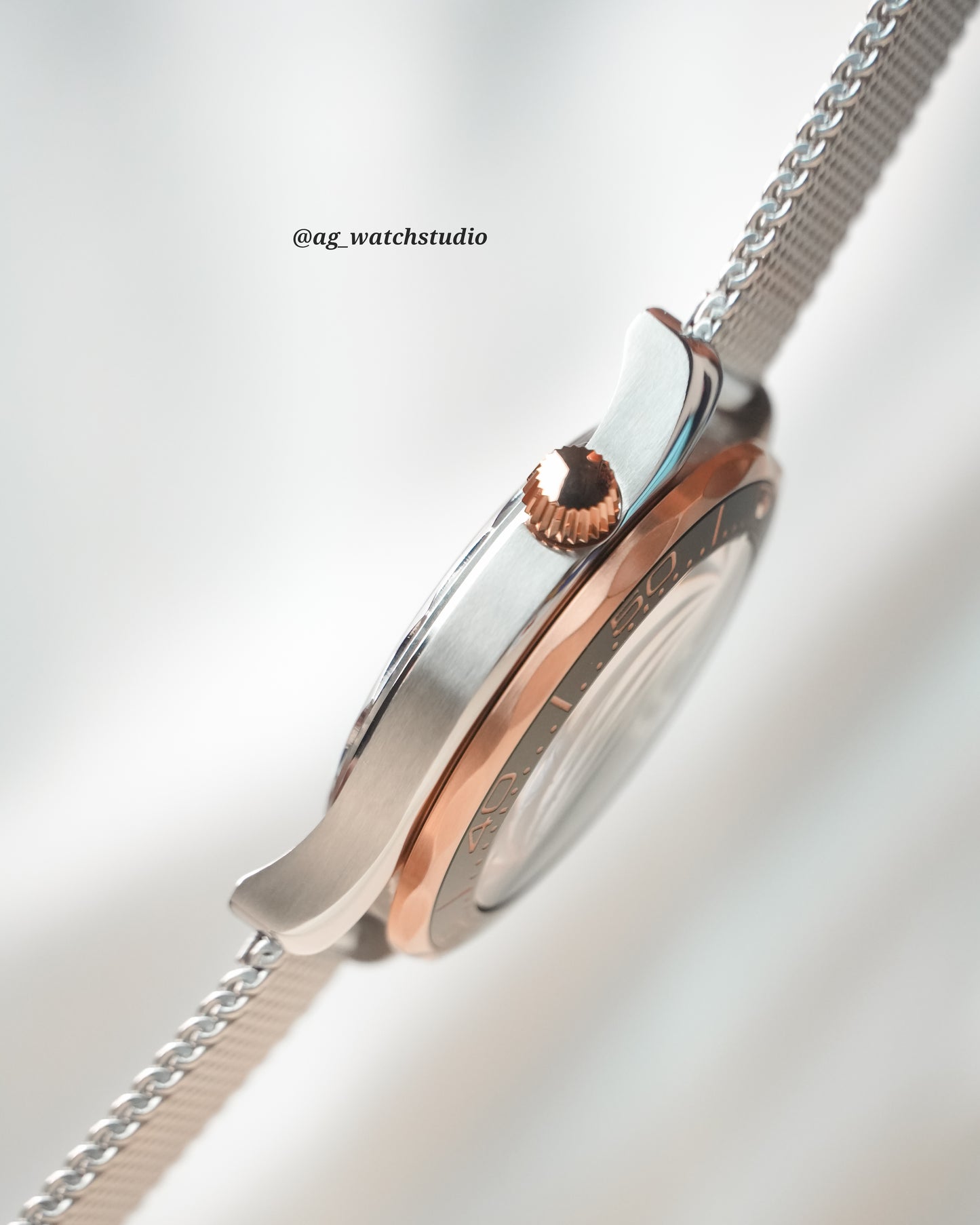 Seamaster Seiko Mod in RoseGold/ Green.