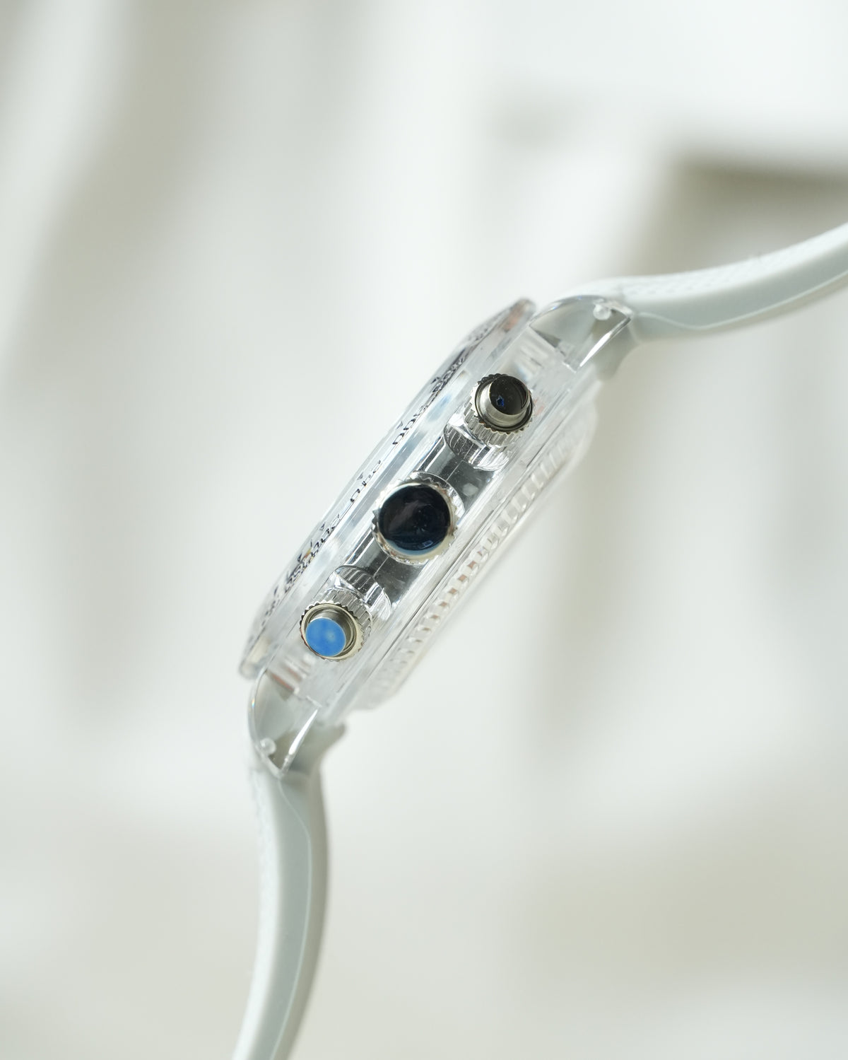 “Feather” - Crystal Clear Daytona inspired Chronograph Watch Build ( Clear/Transparent )