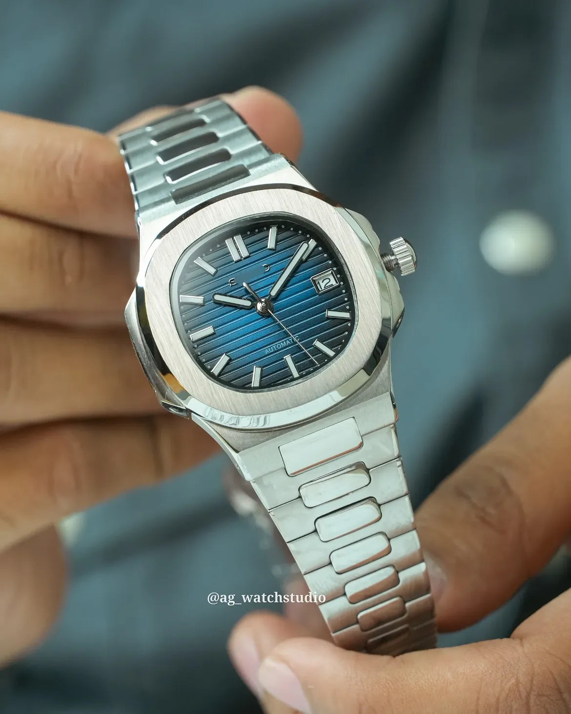 Seiko Mod Nautilus  Gradient Blue