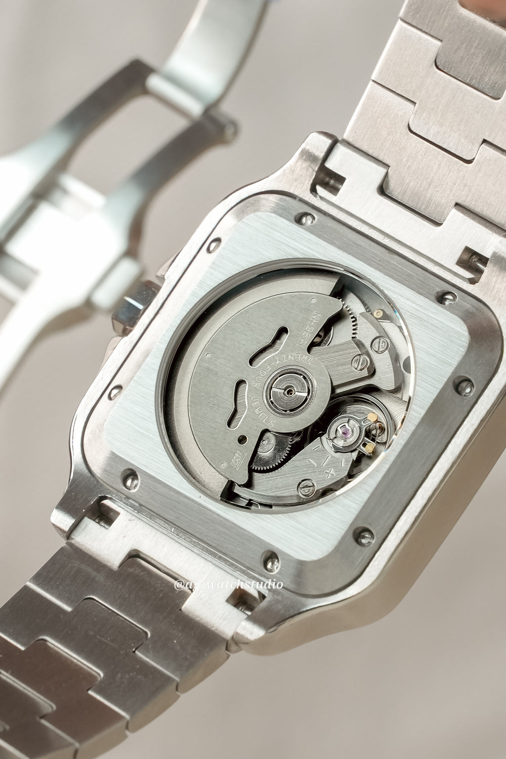 Seiko Mod Santos (White) (Date @ 6)