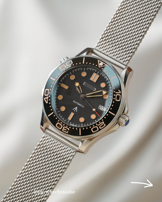 Seiko Mod Seamaster NTTD James Bond Version with NH35 Movement