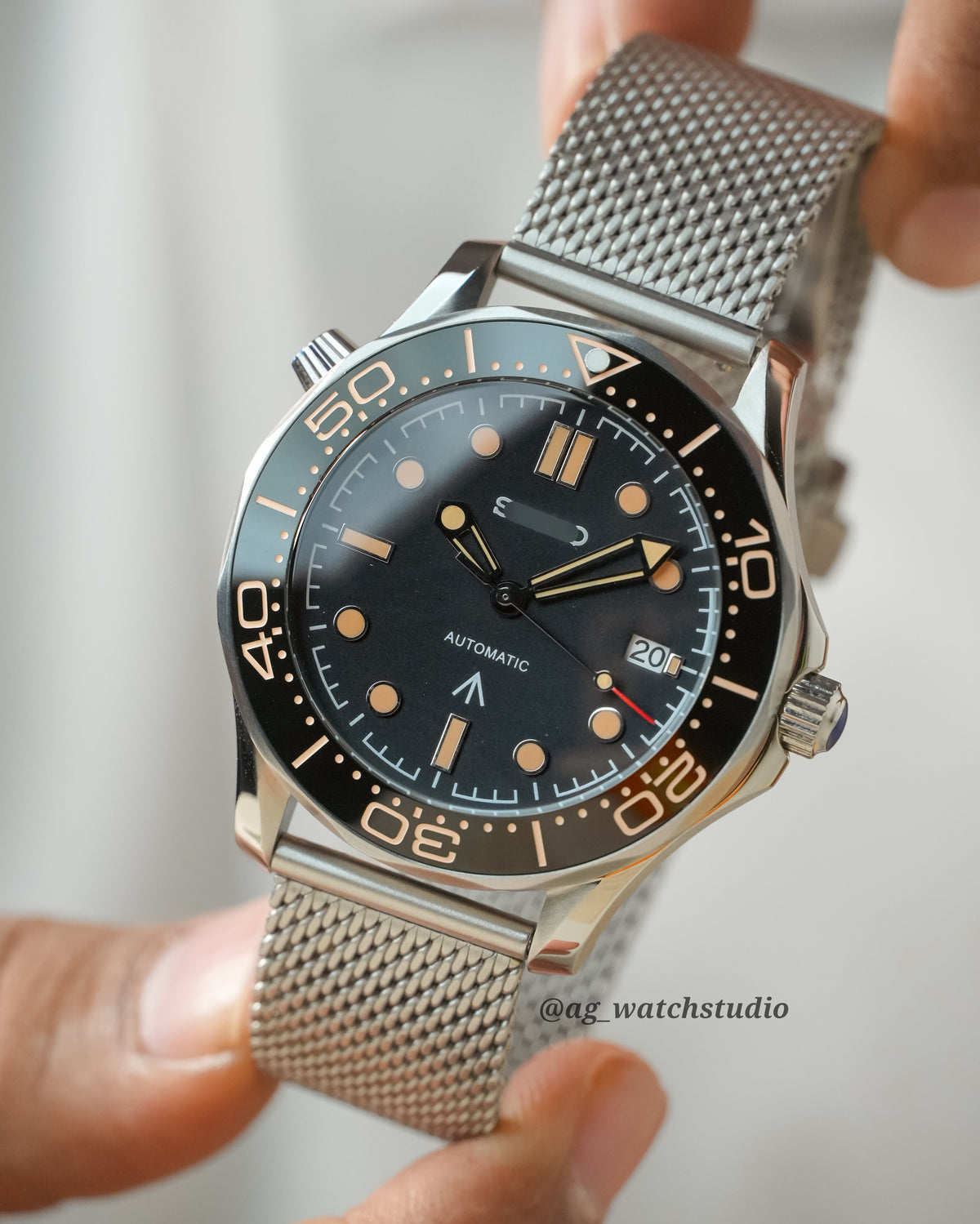 Seiko Mod Seamaster NTTD James Bond Version with NH35 Movement