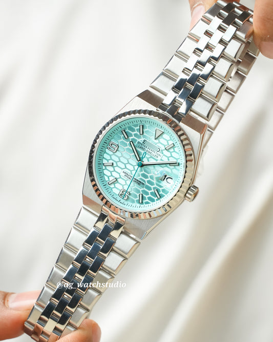 Seiko Mod Land Dweller (40mm) with NH35 Automatic Movement (Tiffany)