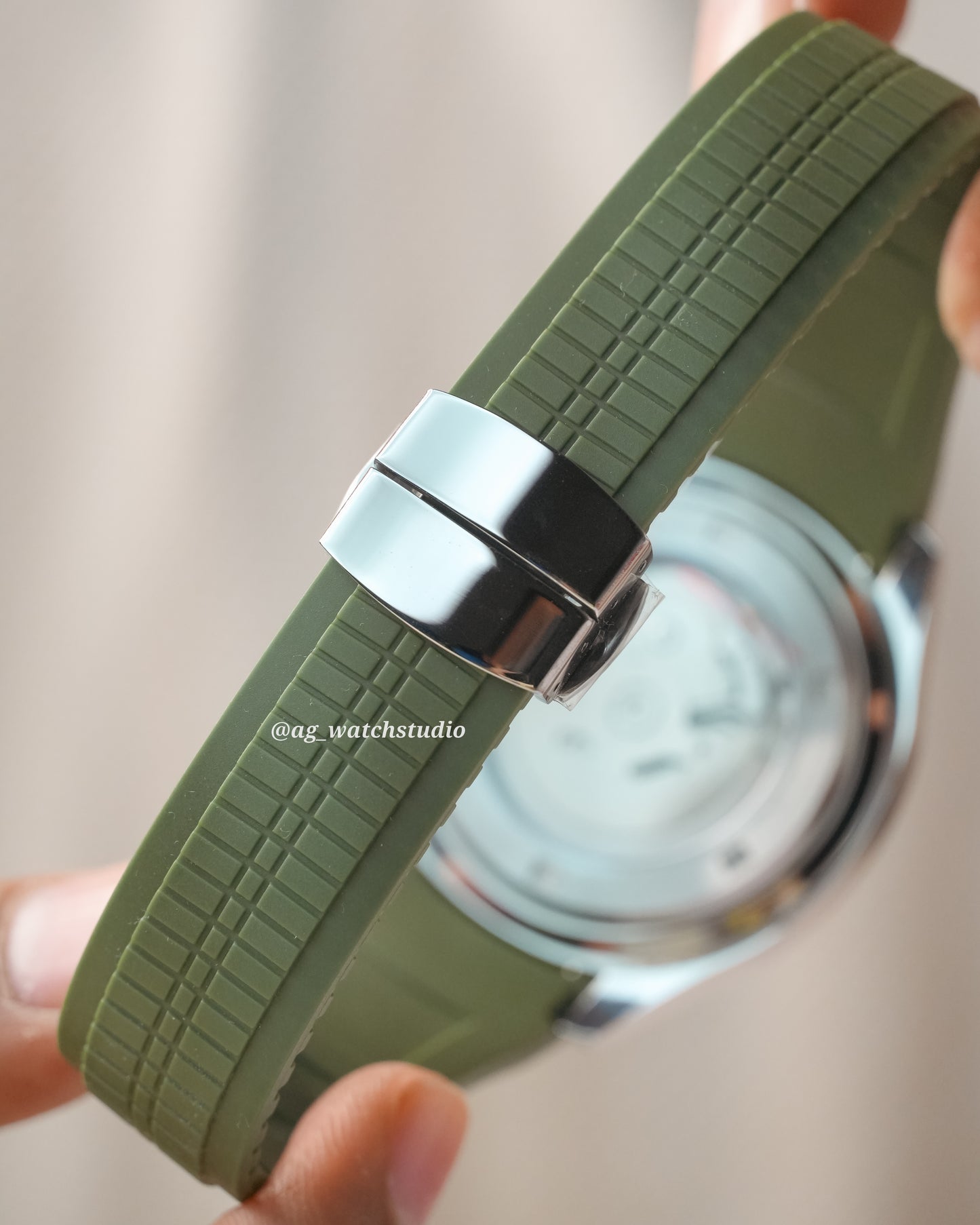 Seiko Mod Aquanaut with NH35 Movement (Olive Green)