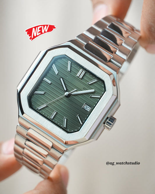 Seiko Mod Cubitus with NH35 Movement (Mint Green)