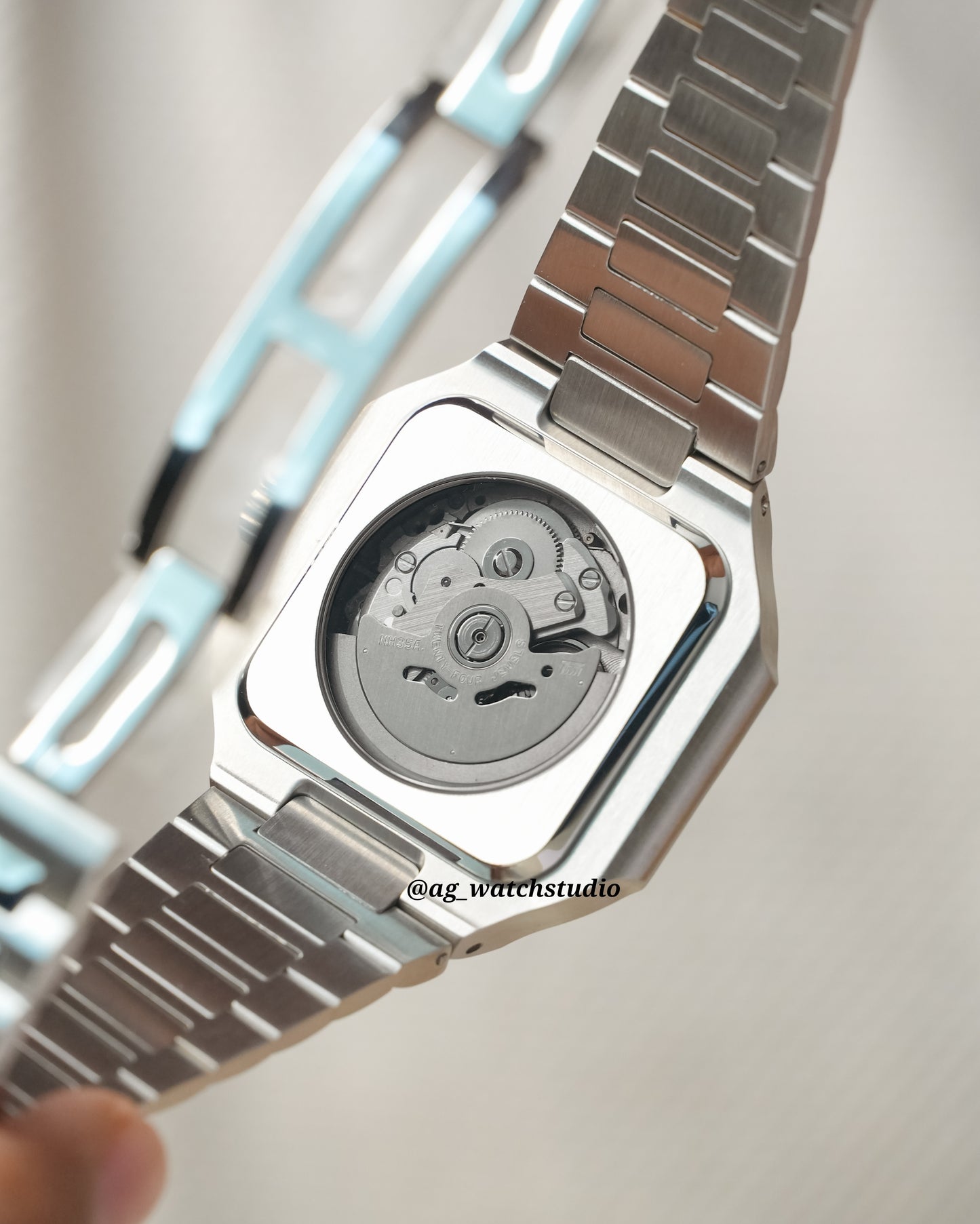 Seiko Mod Cubitus with NH35 Movement (Mint Green)