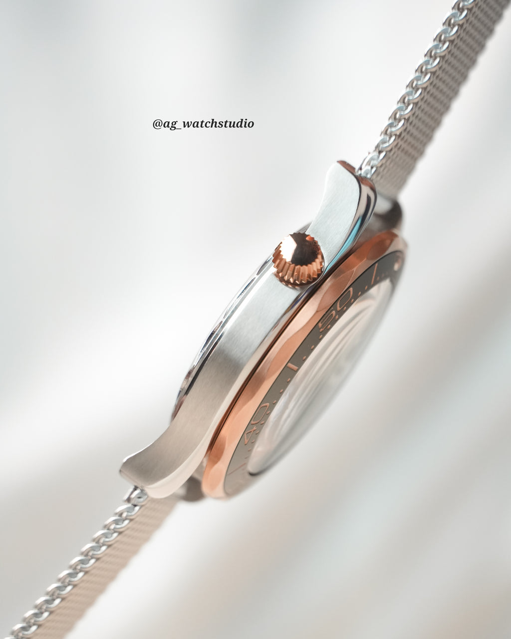 Seamaster Seiko Mod in RoseGold/ Green.