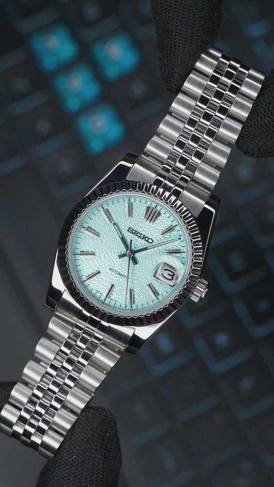 Seiko Mod Datejust Turquoise