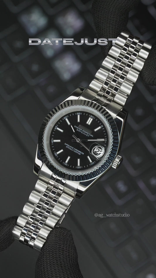 Seiko Mod Datejust Black