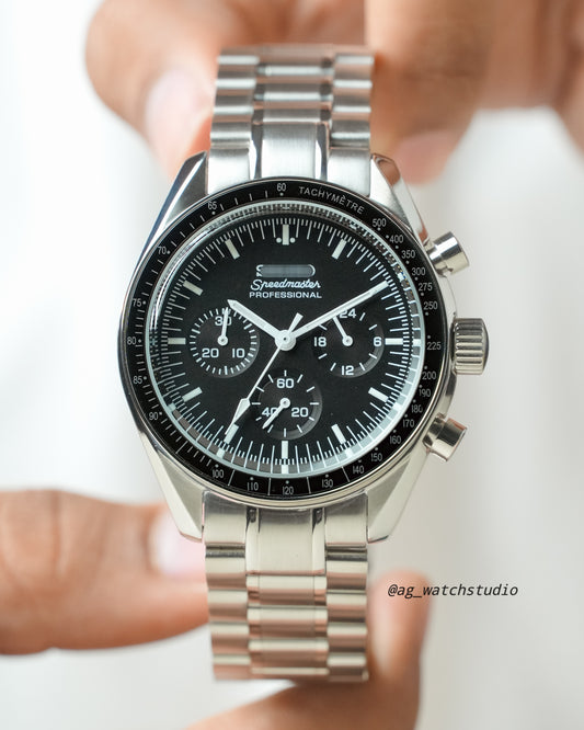 Speedmaster Seiko Mod ( VK63 Mechaquartz Chronograph Movement )