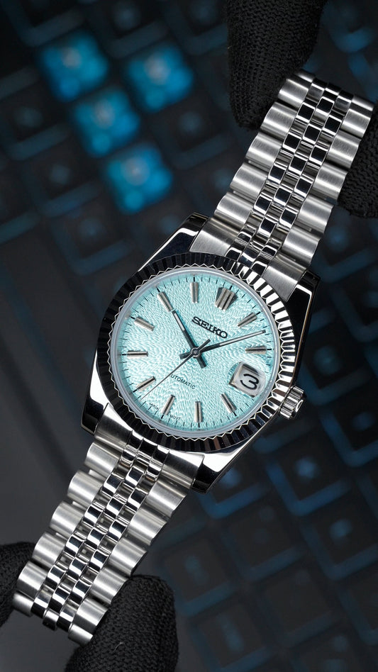 Seiko Mod Datejust Turquoise