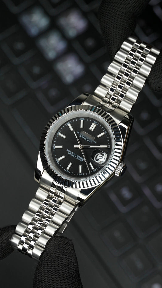 Seiko Mod Datejust Black